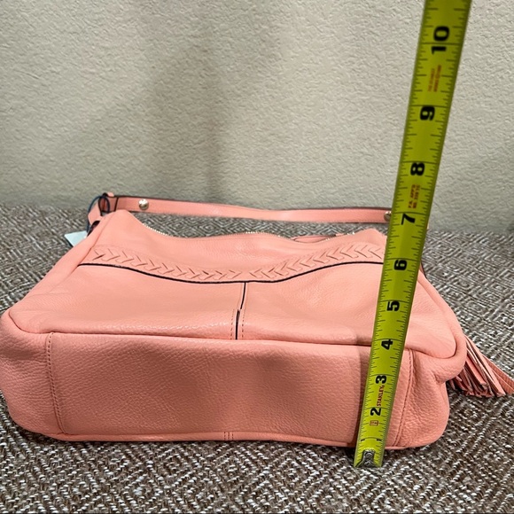 NWT Cole Haan Coral Genuine Leather Lacey Shoulder Crossbody Handbag Boho Casual - Picture 10 of 12